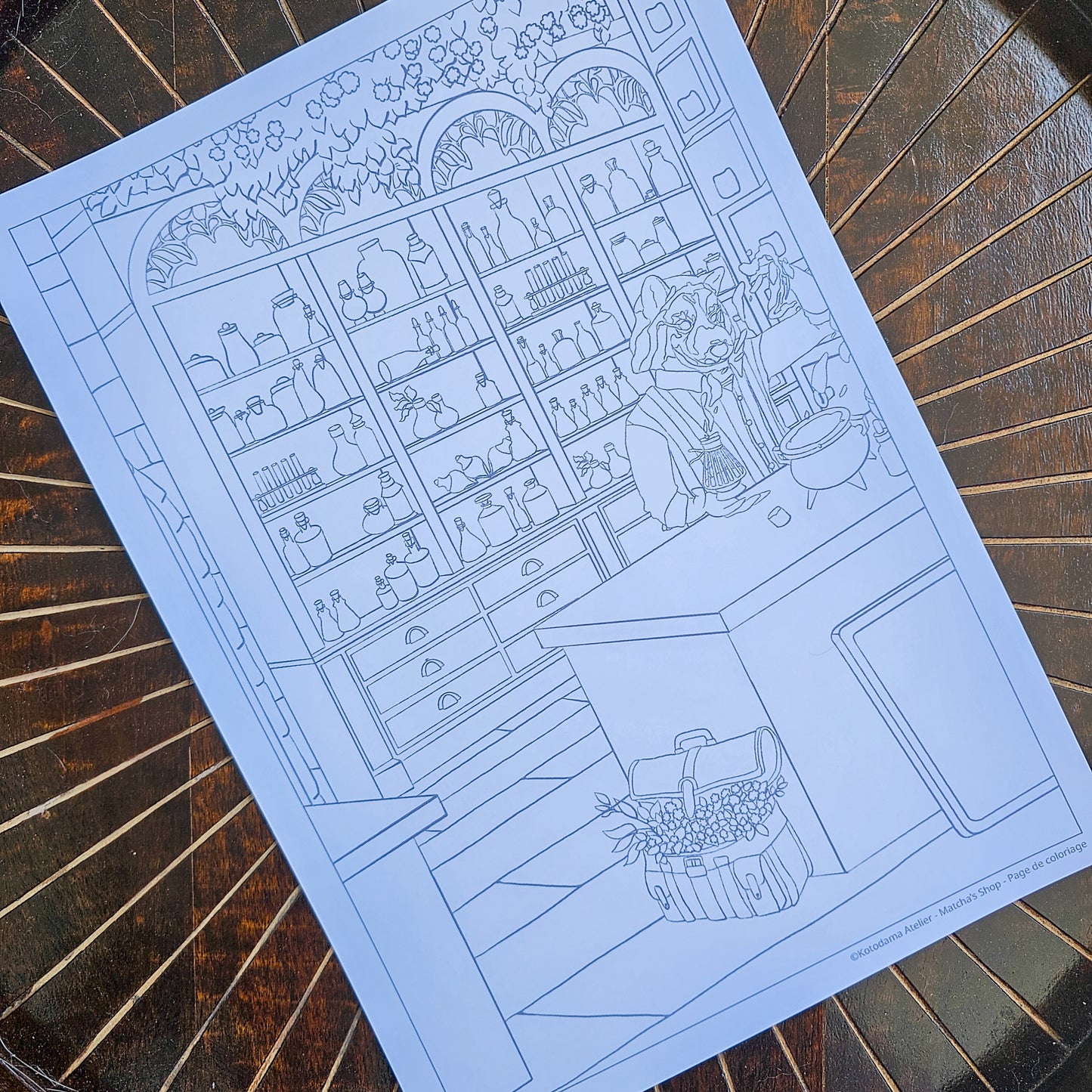 Matcha's Shop - Page de coloriage