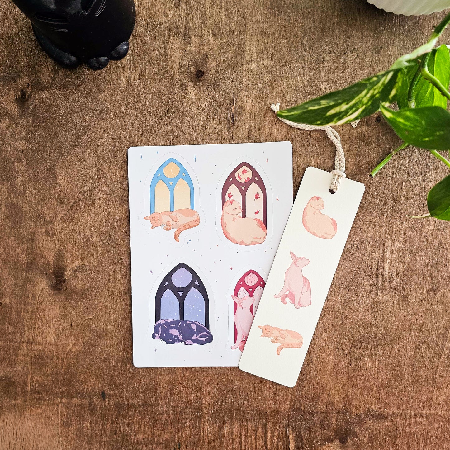 Marque-page "Chats des Saisons"