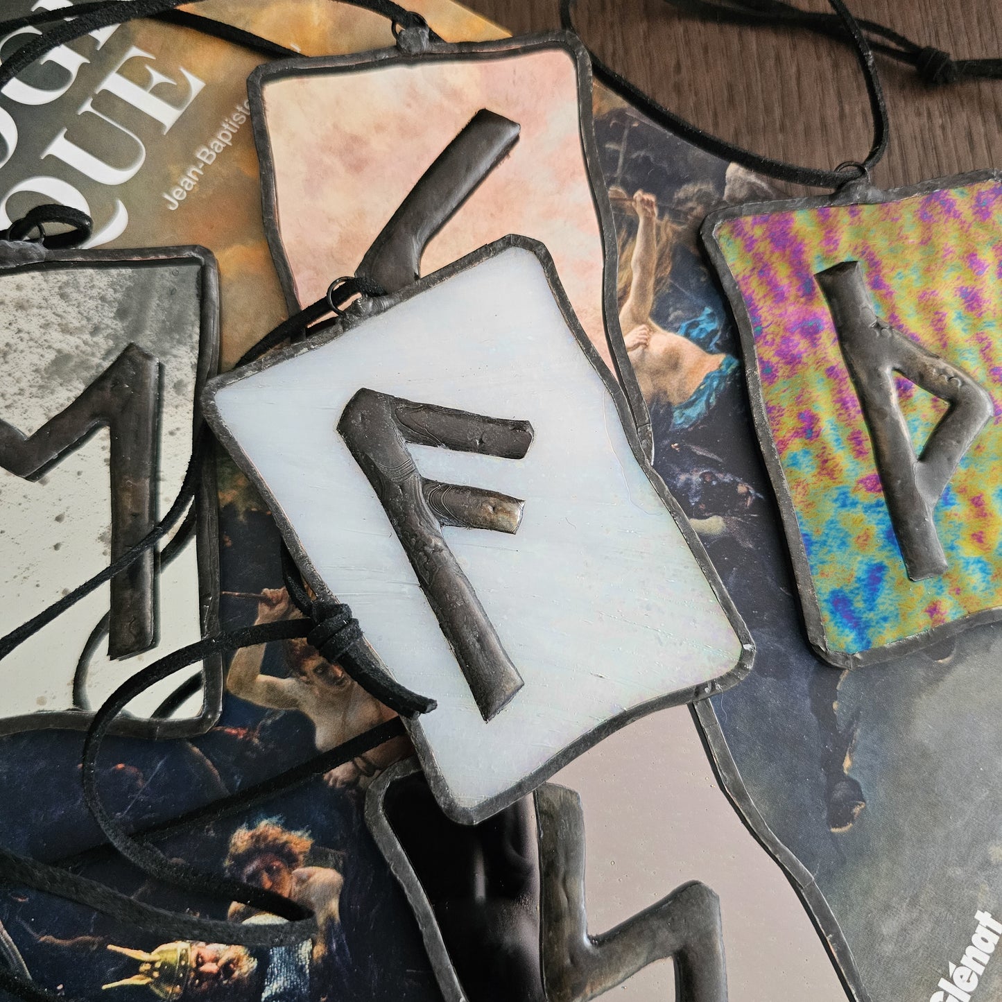 Rune Ansuz, La Parole - Vitrail Tiffany