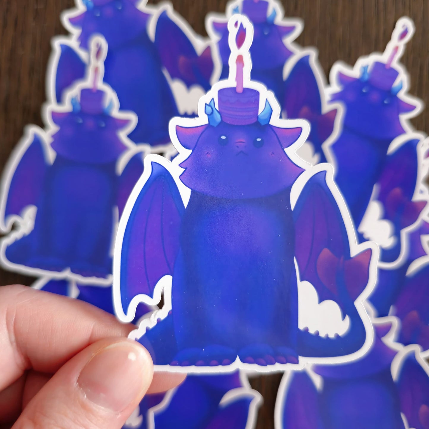 "Potit dragon d'anniversaire" - Sticker