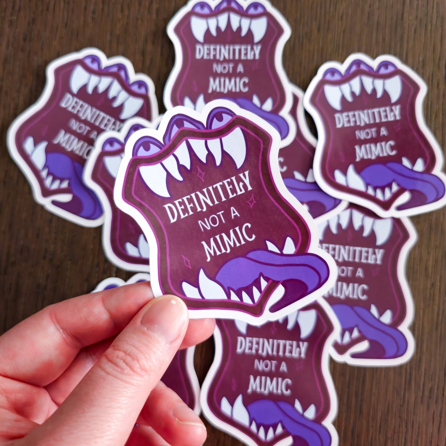 "Definitely Not a Mimic" - Sticker