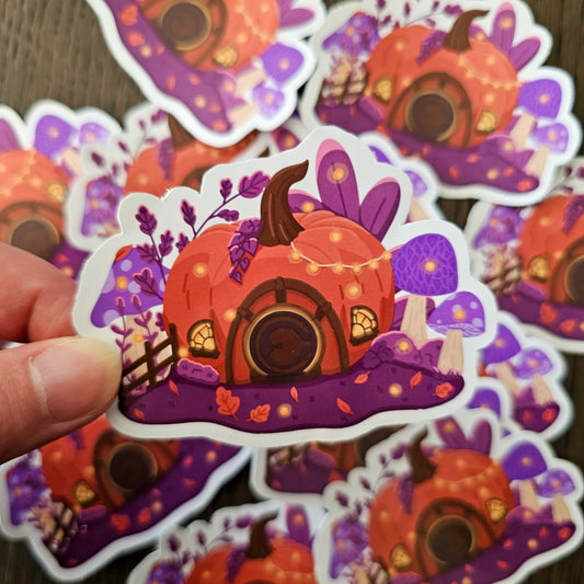 Sticker Le Cottage Citrouille