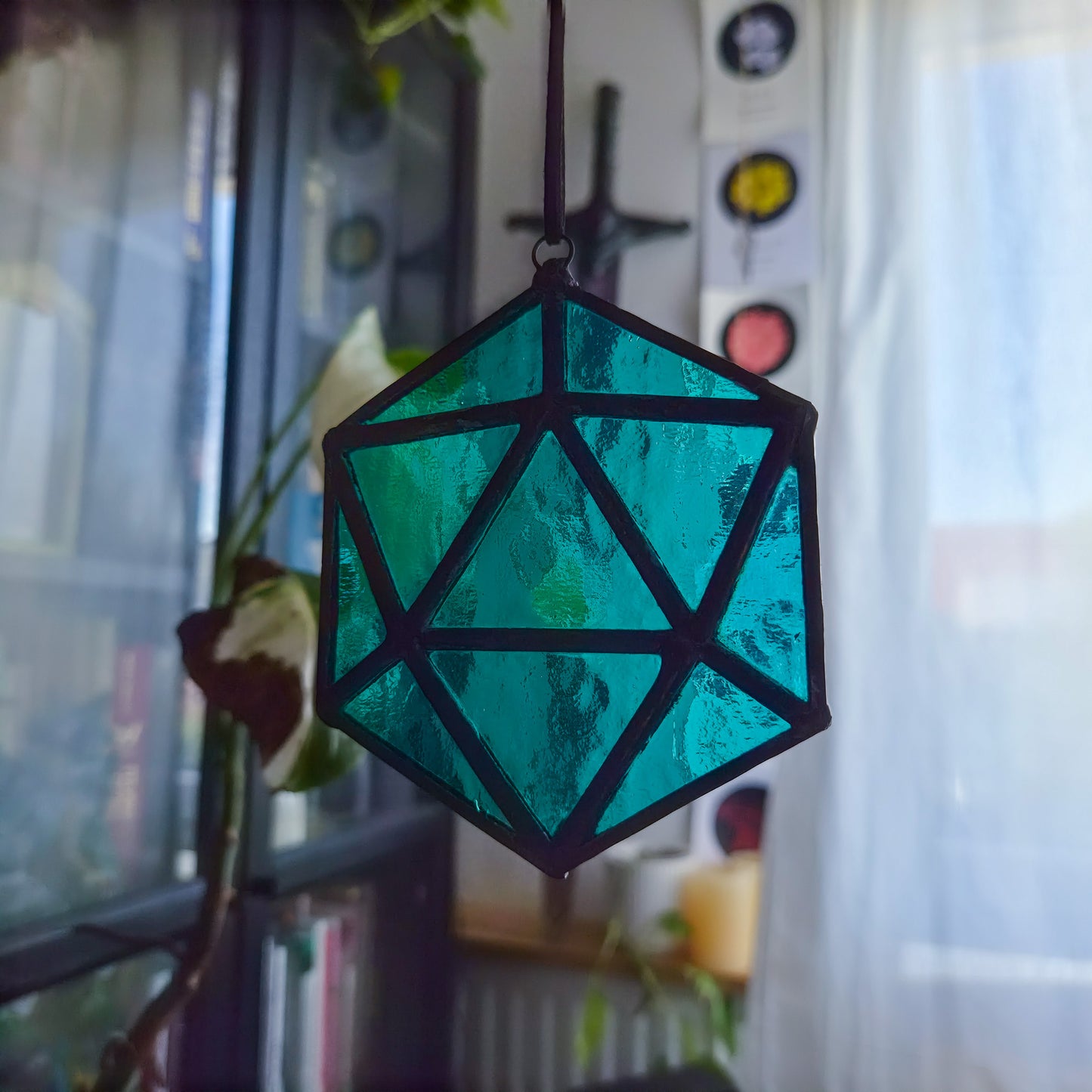 D20 Turquoise - Vitrail Tiffany