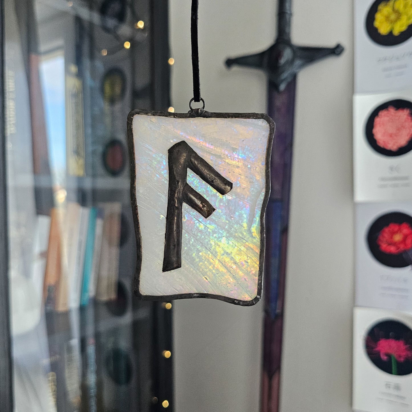 Rune Ansuz, La Parole - Vitrail Tiffany