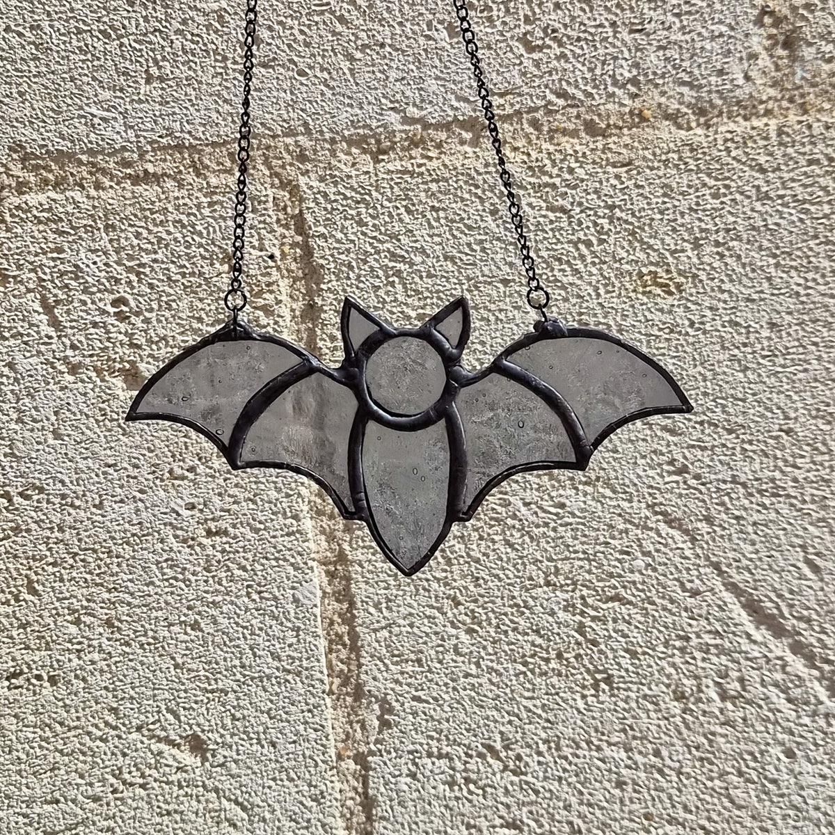 Chauve souris - Vitrail Tiffany, détail