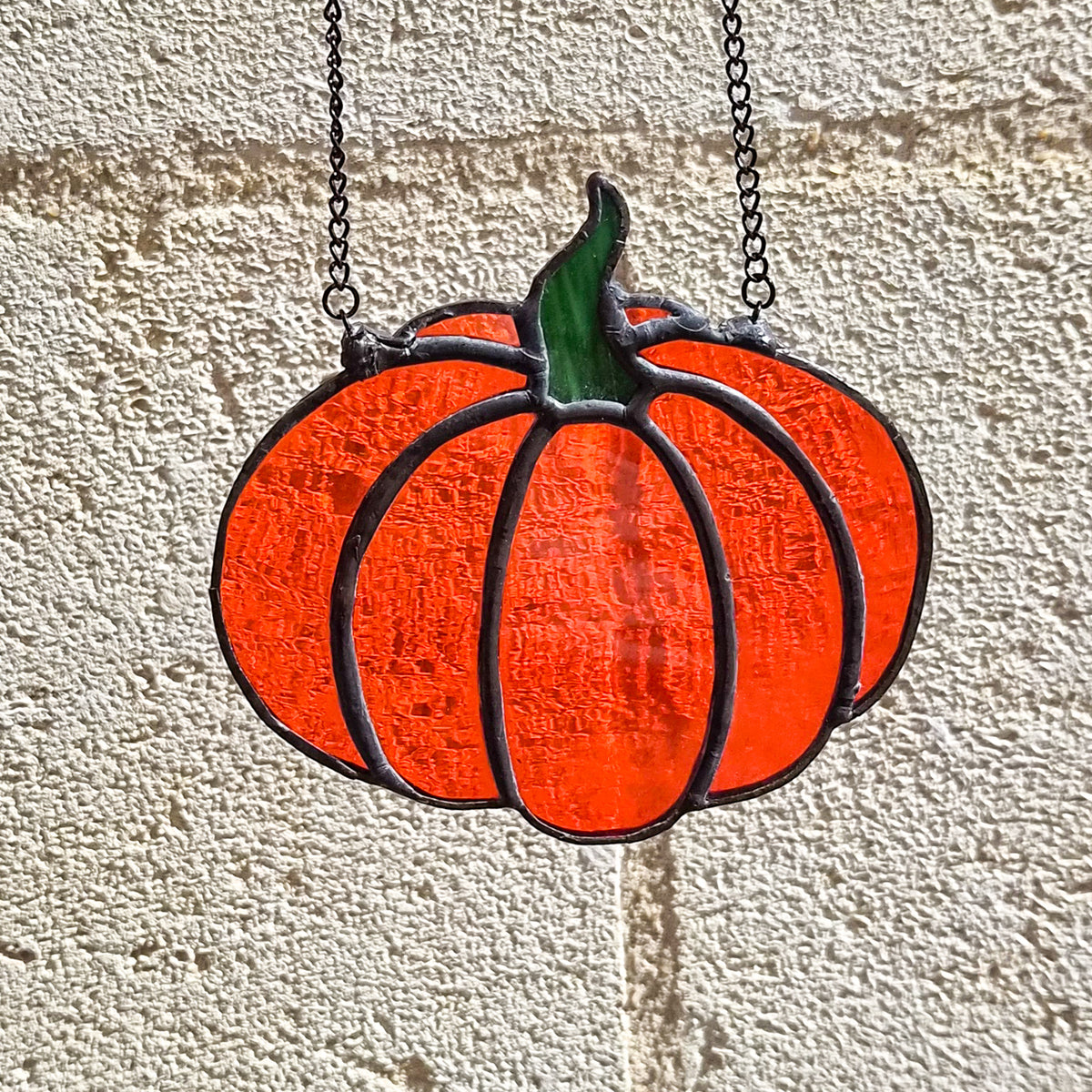 Citrouille Orange - Vitrail Tiffany
