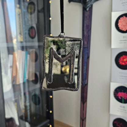 Rune Ehwaz, Le cheval - Vitrail Tiffany