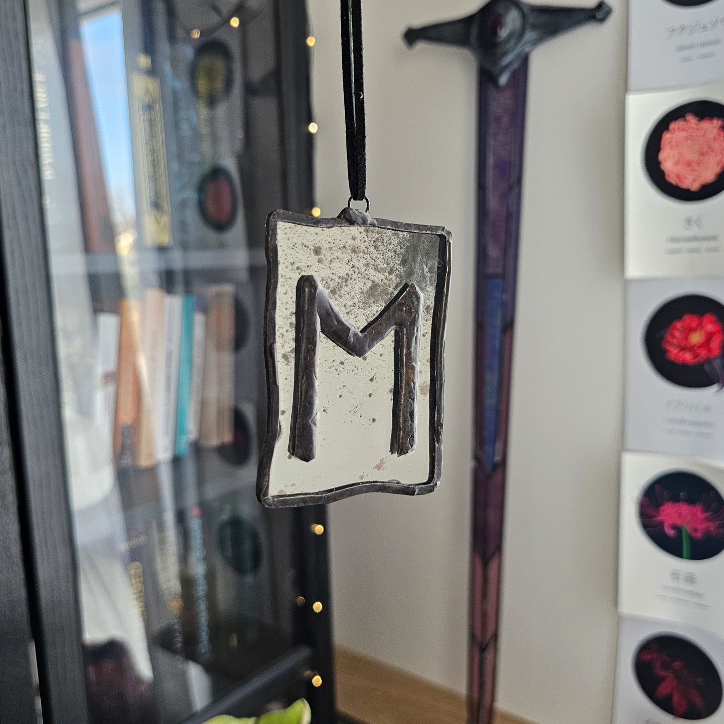 Rune Ehwaz, Le cheval - Vitrail Tiffany