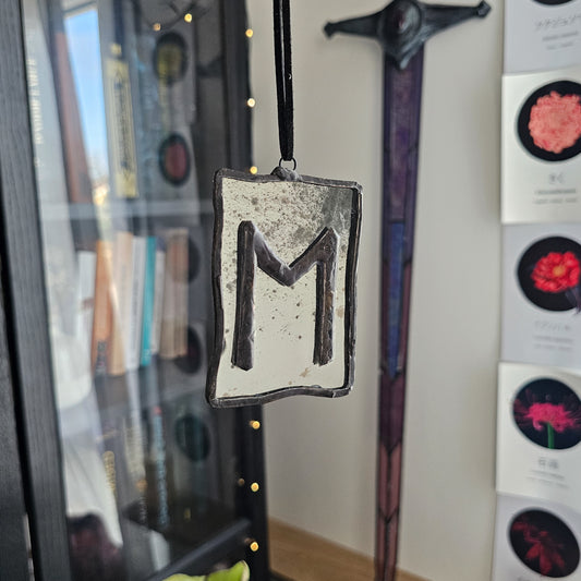 Rune Ehwaz, Le cheval - Vitrail Tiffany