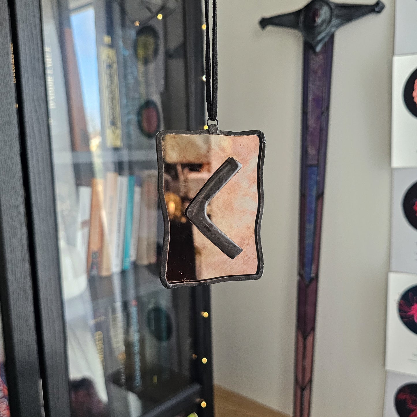Rune Kenaz, La Flamme - Vitrail Tiffany