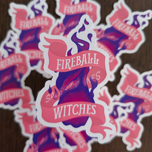 "Fireball Witches" - Sticker