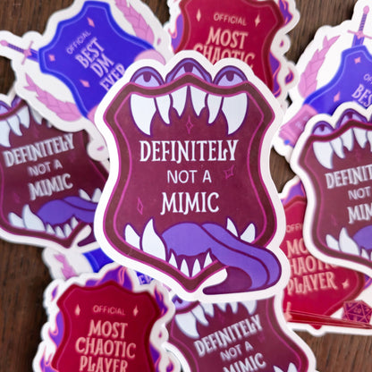 "Definitely Not a Mimic" - Sticker