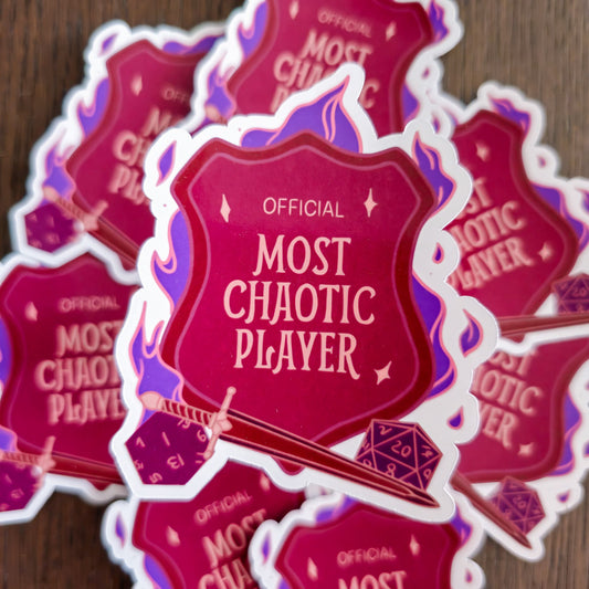"Official Most Chaotic Player" - Sticker