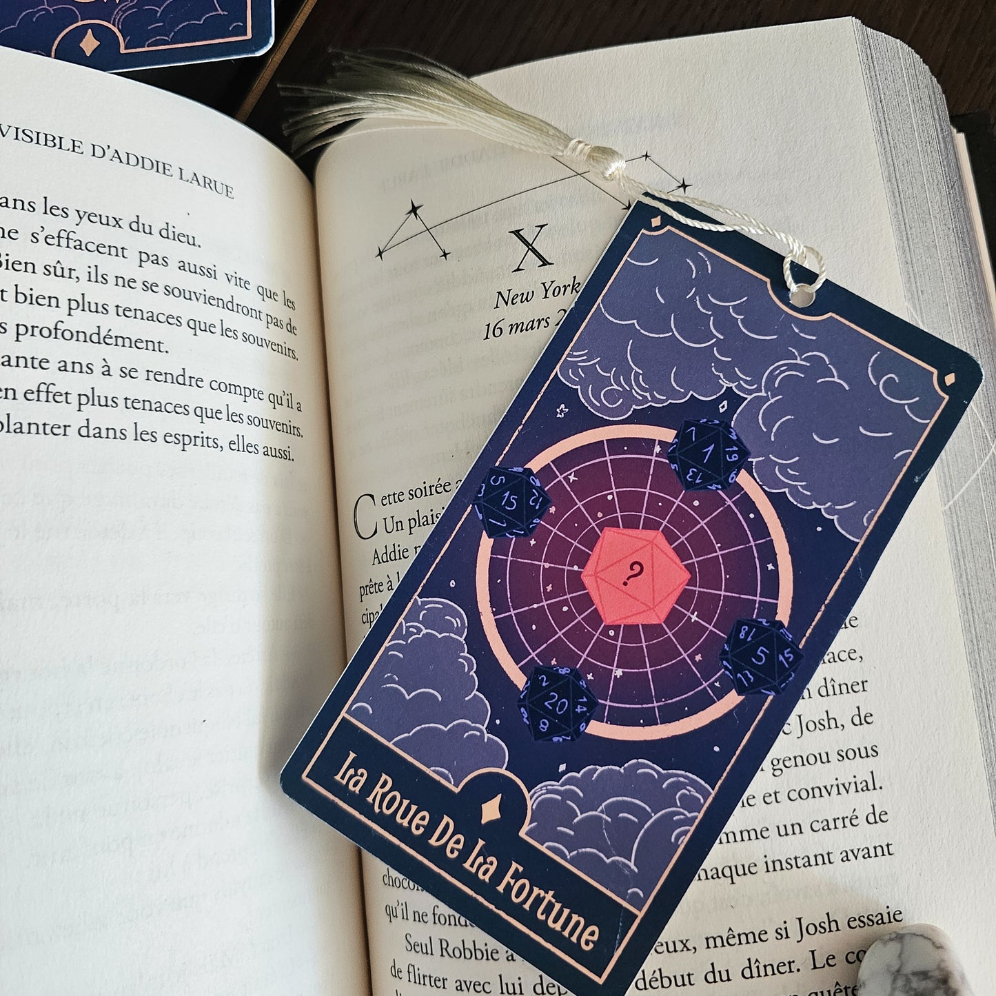 La Roue ou les dés de La Fortune - Marque page