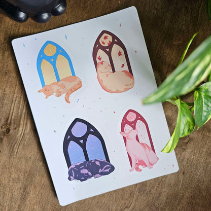 Planche de stickers — Chats des Saisons