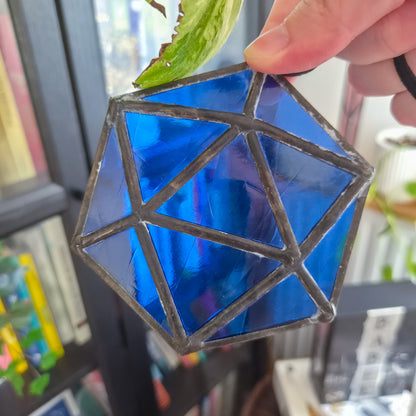 D20 Bleu - Vitrail Tiffany