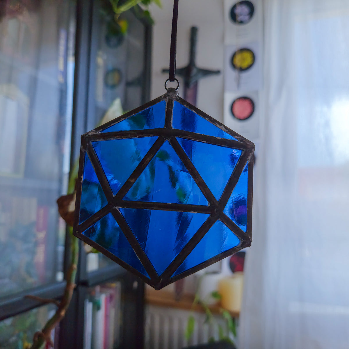 D20 Bleu - Vitrail Tiffany