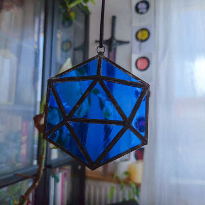 D20 Bleu - Vitrail Tiffany