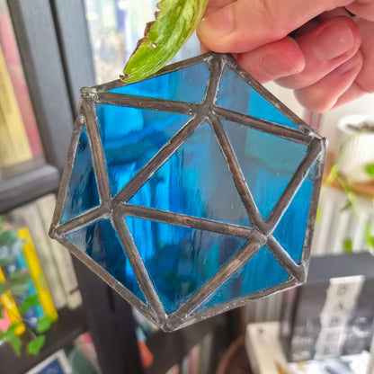 D20 Bleu Clair - Vitrail Tiffany