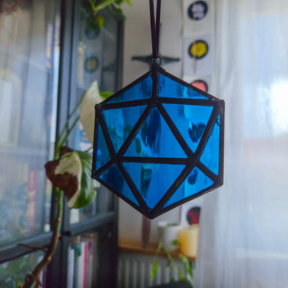 D20 Bleu Clair - Vitrail Tiffany