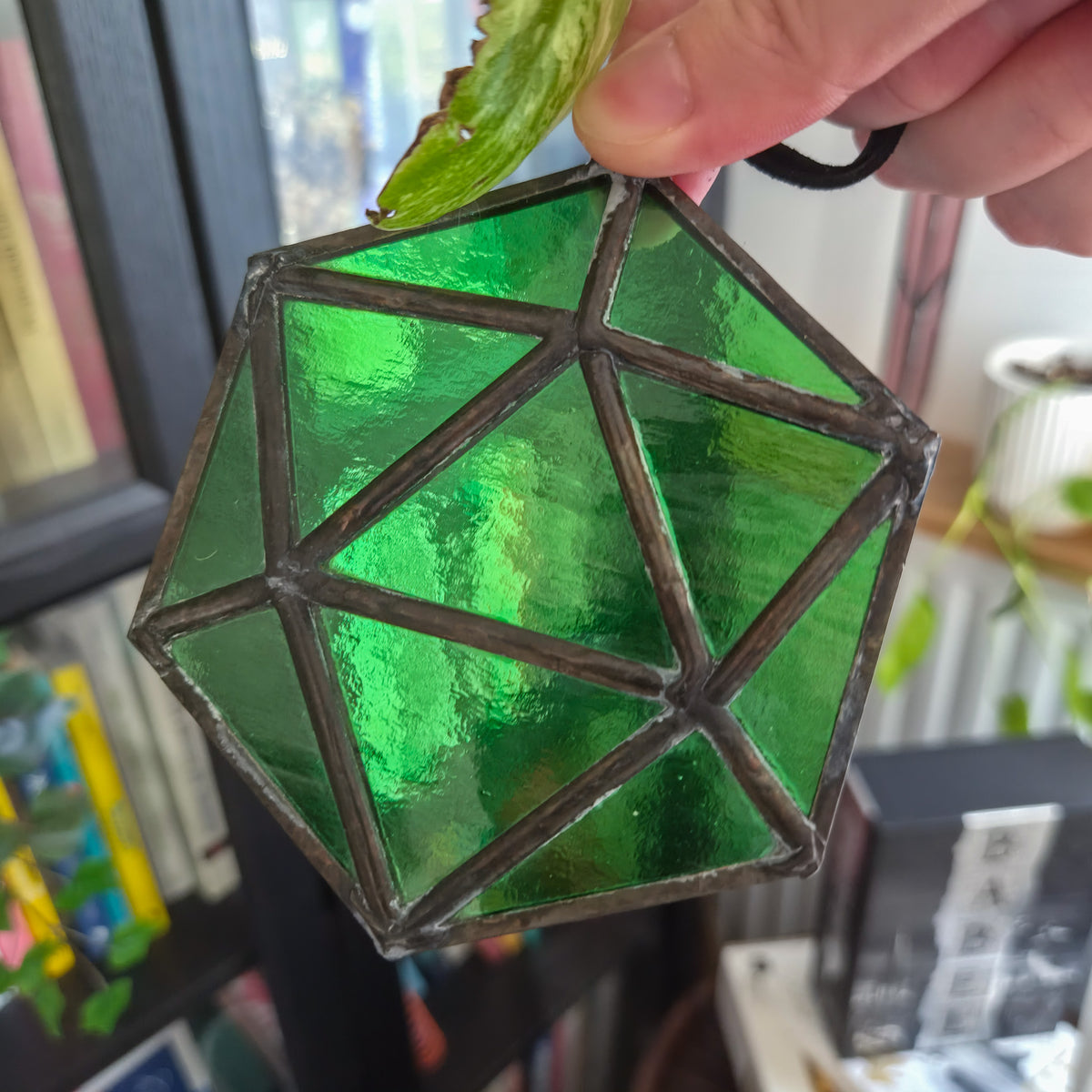 D20 Vert - Vitrail Tiffany