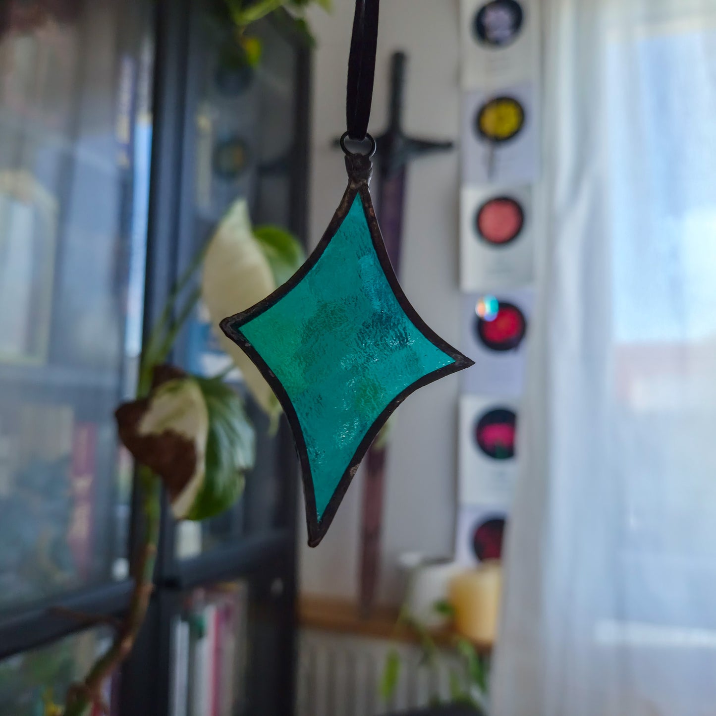 Étincelle Turquoise - Vitrail Tiffany