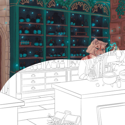 À IMPRIMER - Matcha's Shop - Page de coloriage