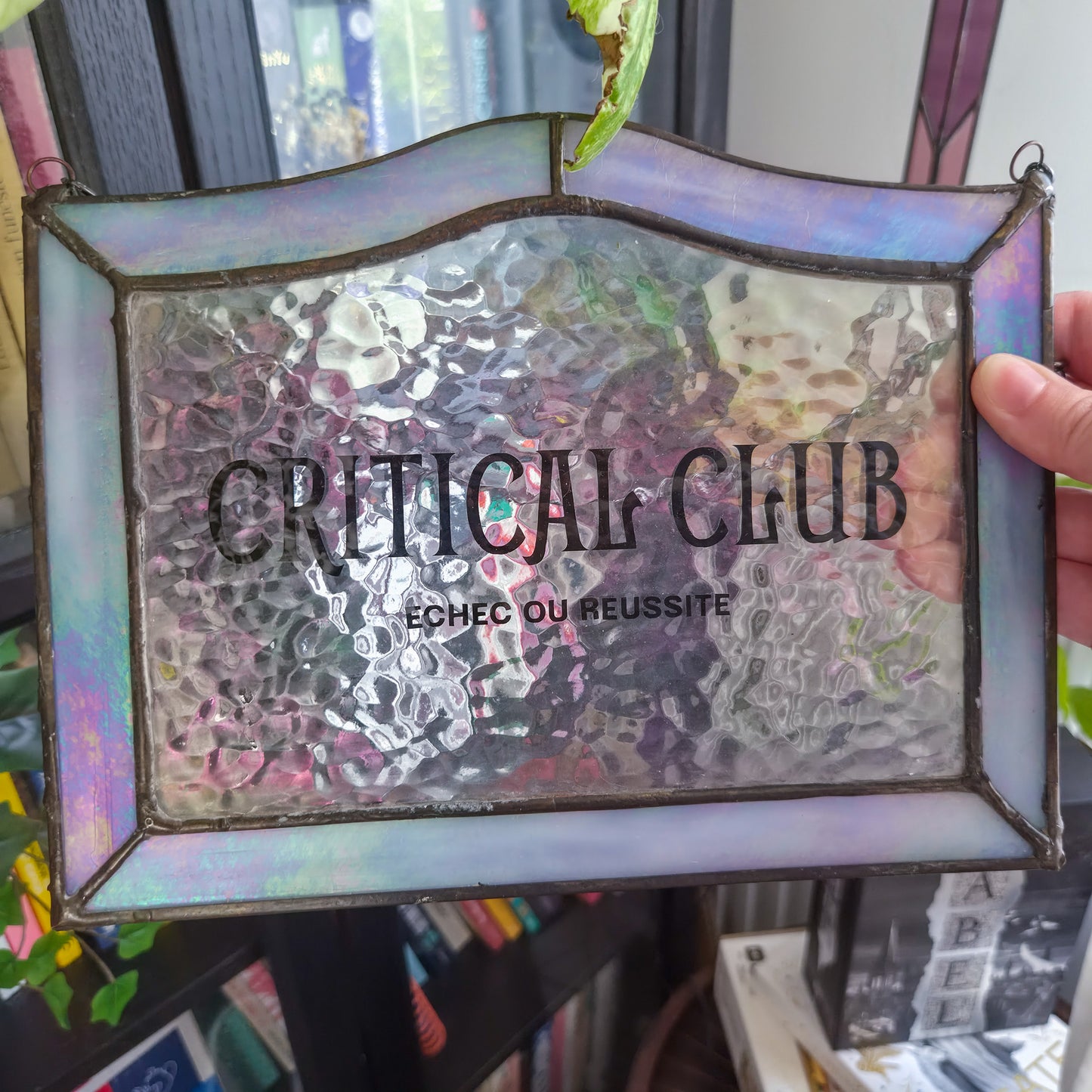 Pancarte Critical Club - Vitrail Tiffany