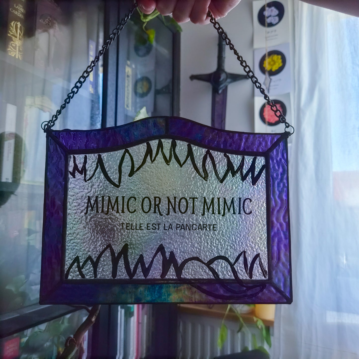 Pancarte Micmic or not Mimic - Vitrail Tiffany