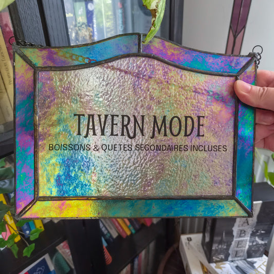 Pancarte Tavern Mode - Vitrail Tiffany