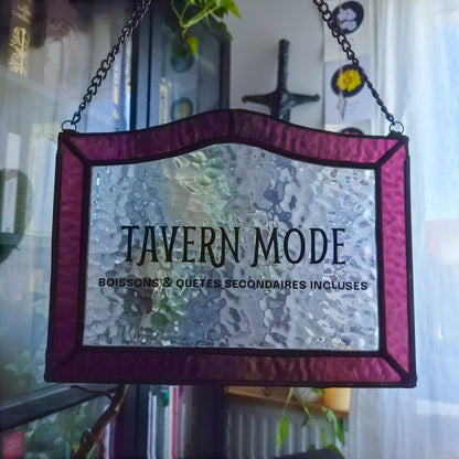 Pancarte Tavern Mode - Vitrail Tiffany