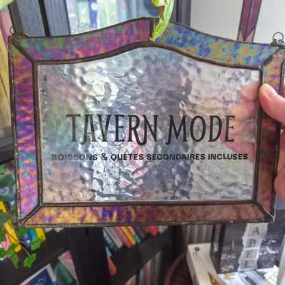 Pancarte Tavern Mode - Vitrail Tiffany