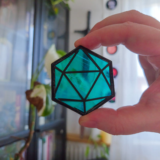 Token Turquoise Fumée - Vitrail Tiffany
